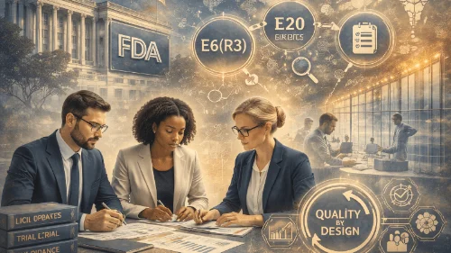 Welcome to the September 2025 edition of the 360 Clinical Research Consultancy Insights! In this issue, FDA updates including E6(R3) finalisation and adaptive design guidance. Welcome to the September 2025 edition of the 360 Clinical Research Consultancy Insights! In this issue, FDA updates including E6(R3) finalisation and adaptive design guidance.